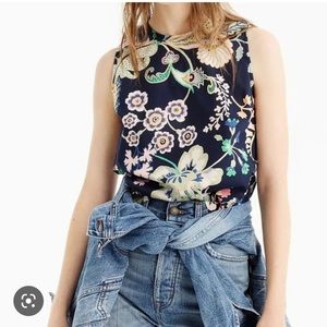 J.Crew Liberty Sleeveless tank in Symphony Floral